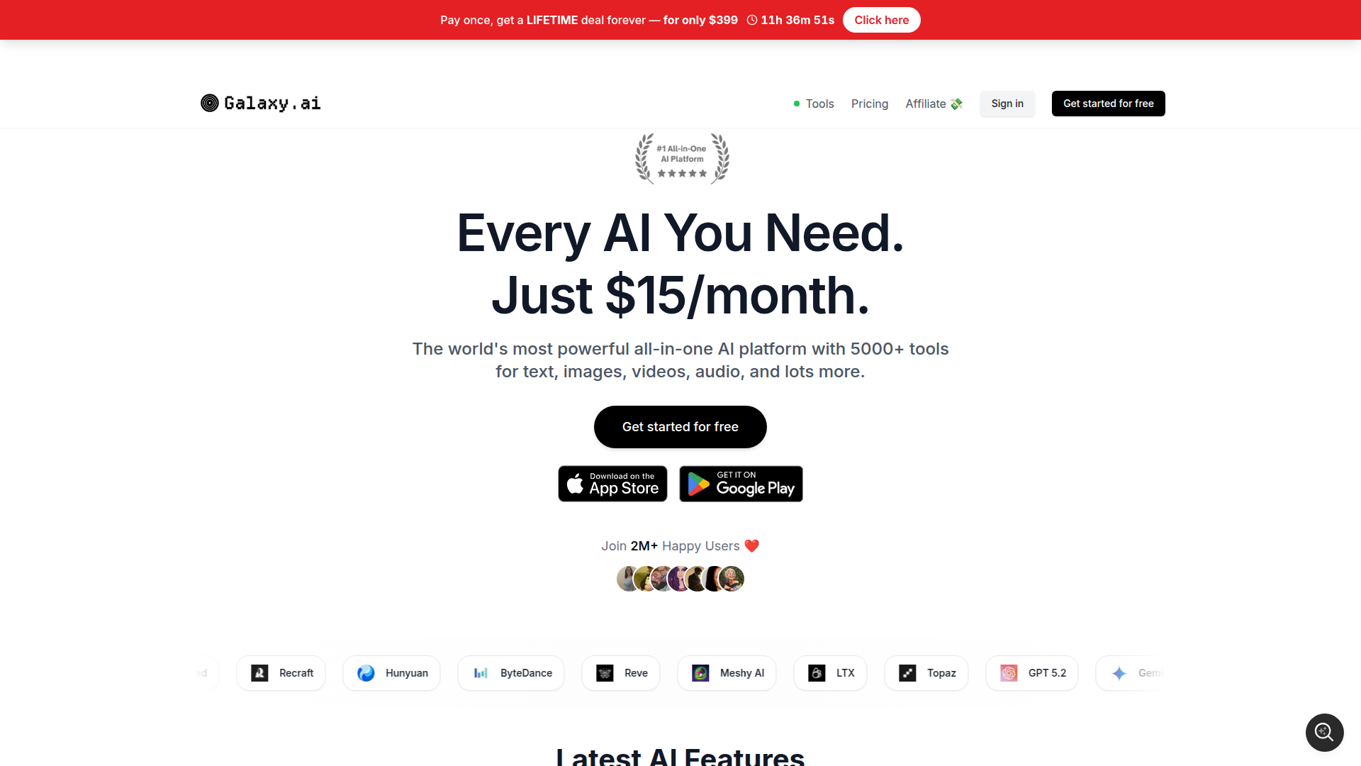 Galaxy AI dashboard preview