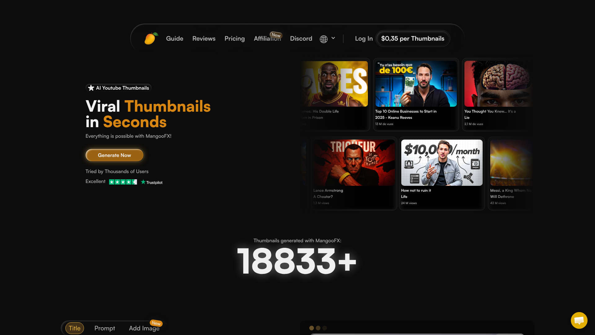 MangoFX dashboard preview